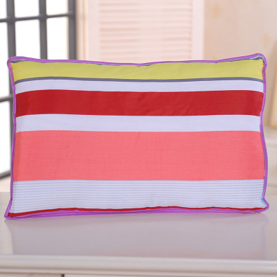 Summer Geometric Printed Pillow Student Pillow Dormitory Single Pillow Cotton Pillow