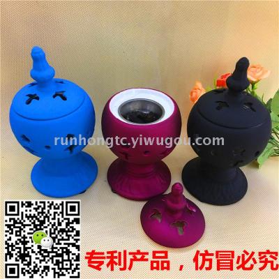 2017 patent selling explosion models of Arab ceramic incense burner carbon furnace home furnishings crafts