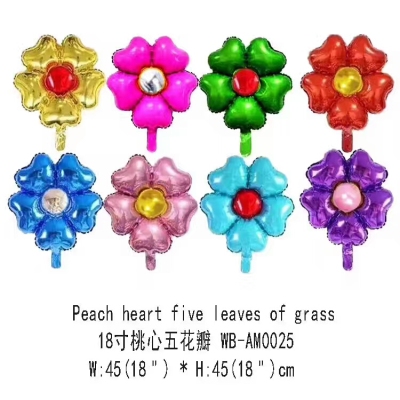 Five petals of an 18-inch heart.