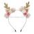 Antlers Artificial Flower Head Buckle Headband Headdress Ornament