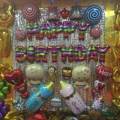 Combination balloon suit display.