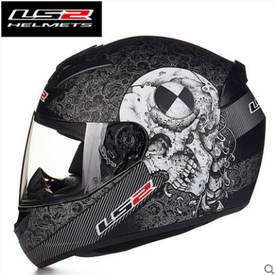 LS2 motorcycle helmet men and women four seasons motorcycle fog full helmet full cover