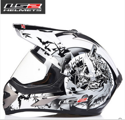 LS2 with a professional lens off the wild helmet motorcycle helmet men and women