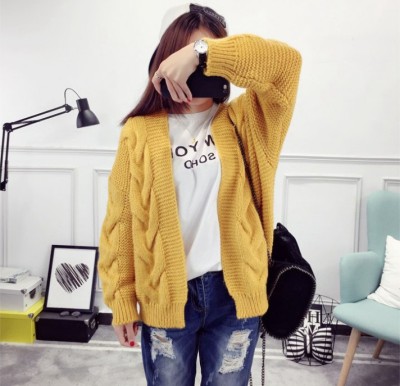 Sweater coat thicken cardigan sweater loose loose jacket sweater