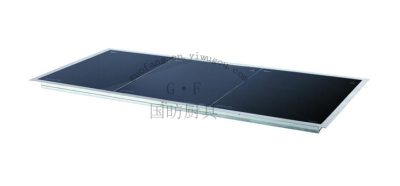 Embedded black toughened glass thermal insulation plate
