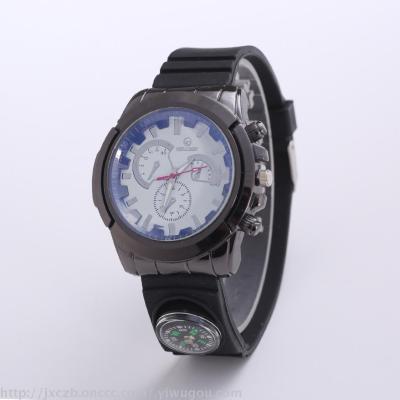 2017 new color face compass men's sports watch