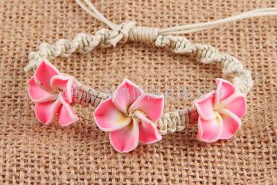 Pure hand-woven cute flower bracelet