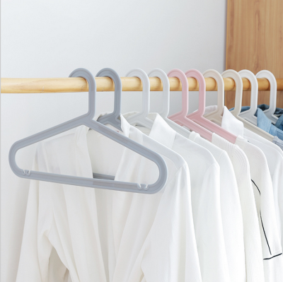 Traceless pga household plastic adult multi-functional non-slip garment hang white garment support