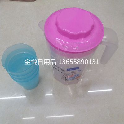 Plastic water cup large capacity juice pot plastic cup plastic transparent Cold kettle