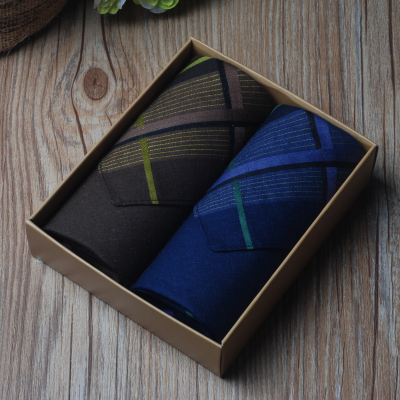 Double gift box 42 cotton men 's handkerchiefs all cotton handkerchief jacquard 43 cm