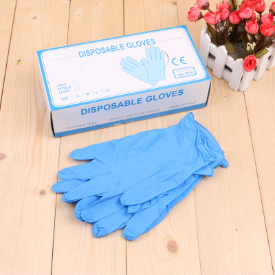 Disposable latex gloves nitrile buqing rubber experimental food protective PVC gloves