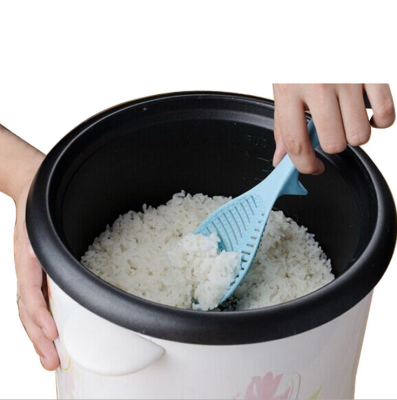 Japanese non-sticky rice spoon into a lovely leaf rice spoon can stand up to make rice spoon creative plastic rice spoon