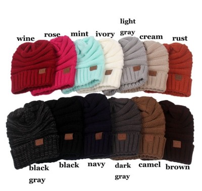 Hot and sell Europe and the United States autumn and winter CC wool knitted hat cap hat outdoor warm hat