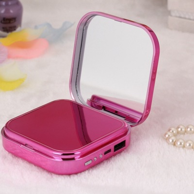 New 8000 mAh Makeup Mirror Mobile Power Universal Charger Po Gift Custom.