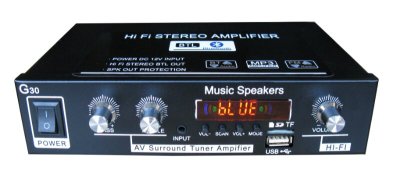 G30 Amplifier Class D Hi-Fi Digital Amplifier Dual Channel Audio Built-in Bluetooth