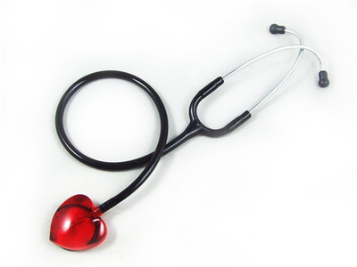 High Definition Heart-Shaped Acrylic Hearing Stethoscope Gift  Medical Instrument