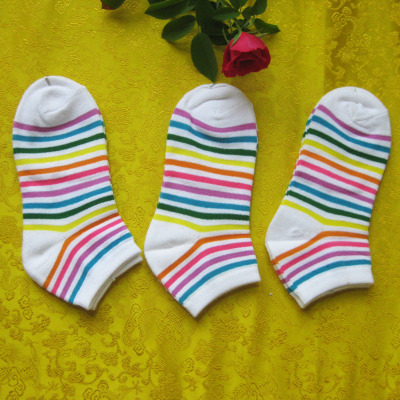 Colorful female socks rainbow socks and socks cheap socks to sell socks factory direct wholesale gift socks cotton socks