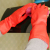 Short Thickened Warm PVC Dishwashing Rubber Gloves Household Gloves Rubber Cotton Gloves