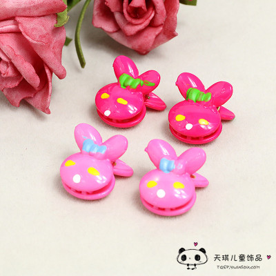 Mini hairpin rabbit grab clip liu hai clip children hairpin bang clip hair grab clip