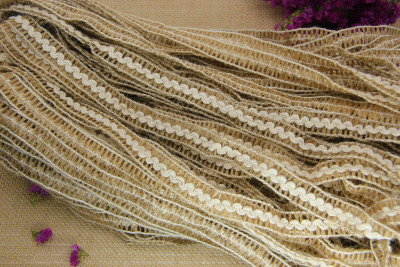 1.5 cm cotton and linen lace decorative materials woven hand DIY hemp rope