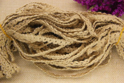 1.0 cm wide hemp rope lace wave lace hand DIY material lace decorative accessories