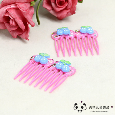 Day qi headdress hair act the role ofing baby hair insert comb clip mini cute children hair comb pink small hair clip edge clip