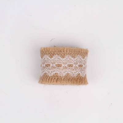 Linen ribbon lace linen linen lace trim with DIY handmade bridal bouquet material