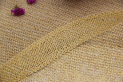 DIY handmade Christmas wedding craft lace linen roll solid color 2.5CM tie