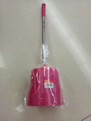 Stylish toilet brush with stainless steel stem toilet seat mix color compact fit