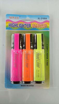 3 color highlighter for drawing