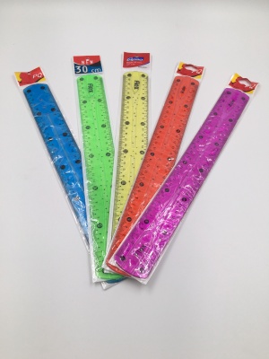 Stationery meter ruler flexible bent super soft ruler straight folding geometric drawing tool 30 cm