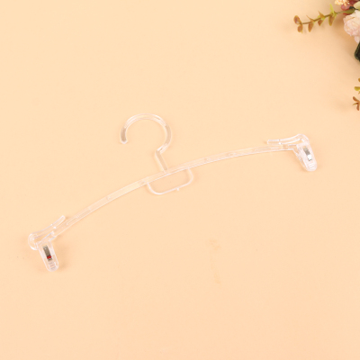 Factory Direct Sales Boutique Transparent Hanger Pants Rack Plastic Coat Hanger Clip Hanger