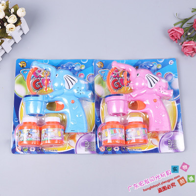 Children works the bubble toy gun leakproof sound and light bubble machine feeding bubble water masterpiece