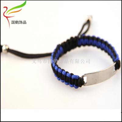 Outdoor survival braided bracelet emergency escape life saving bracelet