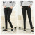Spring and autumn women maternity pants with large elastic pockets with red lips