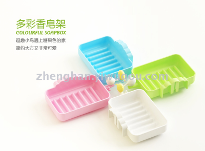 Cartoon kitten soap box no trace paste bathroom bathroom creative wall soap soap rack