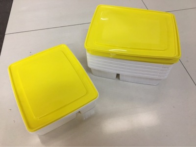 PP takeaway box disposable carton box home kitchen fruit and vegetable preservation box can be printed LOGO.