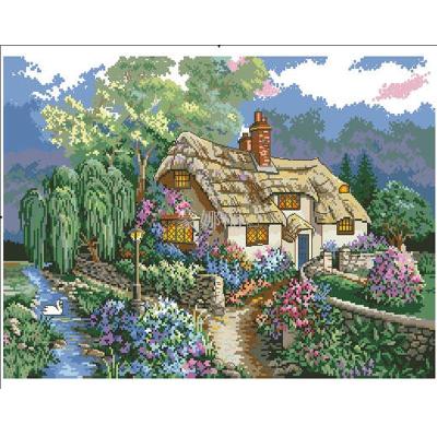 Cross stitch diamond painting foreign trade embroidered characters landscape flower cartoon precision printing