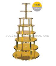 8-Layer Middle Column Golden Cake Tower 10-Layer Middle Column Golden Cake Tower Cake Tower