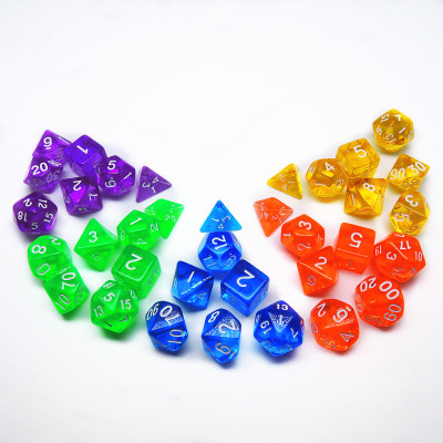Multi-Sided Dice New Material Acrylic Multi-Sided Dice 8-Sided 12-Sided 20-Sided