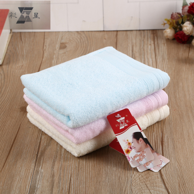 Pure color cotton fabric adult face towel fresh and elegant soft water absorption.