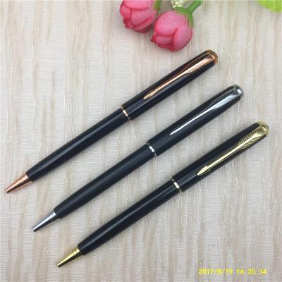 The logo can be printed directly by the manufacturer of the metal rotary ballpoint pen