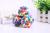 Manufacturer direct selling 10CM color woven ball rainbow ball colorful bell ball pet supplies