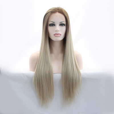 Before the chemical fiber lace wig hand hood front lace wig wig