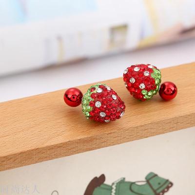 Korean version hot sale creative ear stud hipster hip fashion drill ear stud earrings