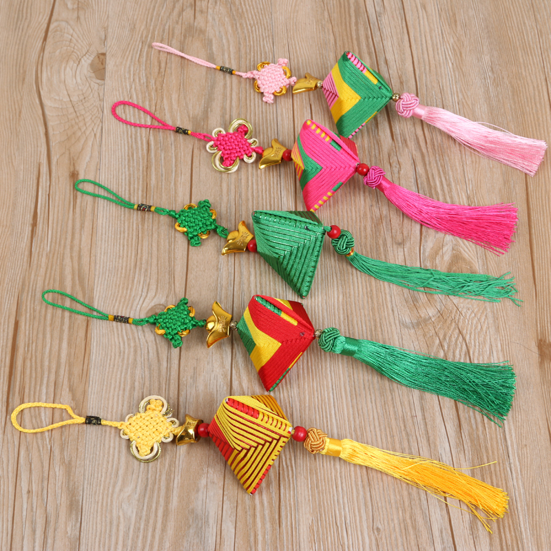 喜庆五彩绳香包香囊粽子串 端午节礼品挂饰 年货礼品
