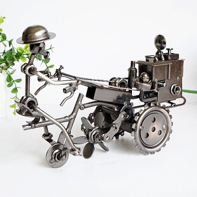 Iron Retro Crafts Decoration Metal Tractor Model Decorative Decoration
