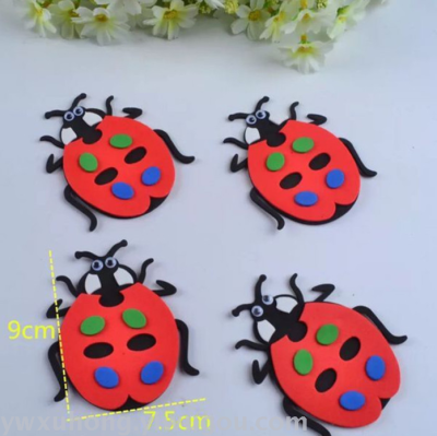 Wholesale and retail kindergartens hand-decorated decorated butterfly snail ladybug bee insect series foam flowers.