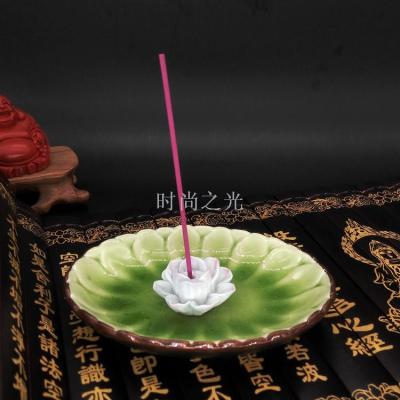 Ceramic hands lotus incense incense buner incense plate handicraft incense road buddhist supplies wholesale
