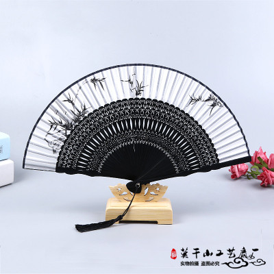 Chinese style female fan classical folding fan female silk fan antique folding gift fan